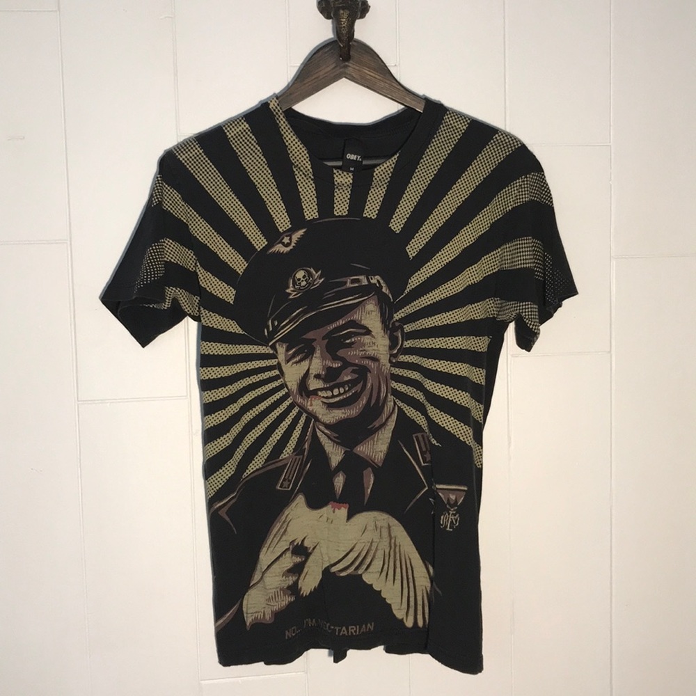 (23) Obey vegetarian shirt
